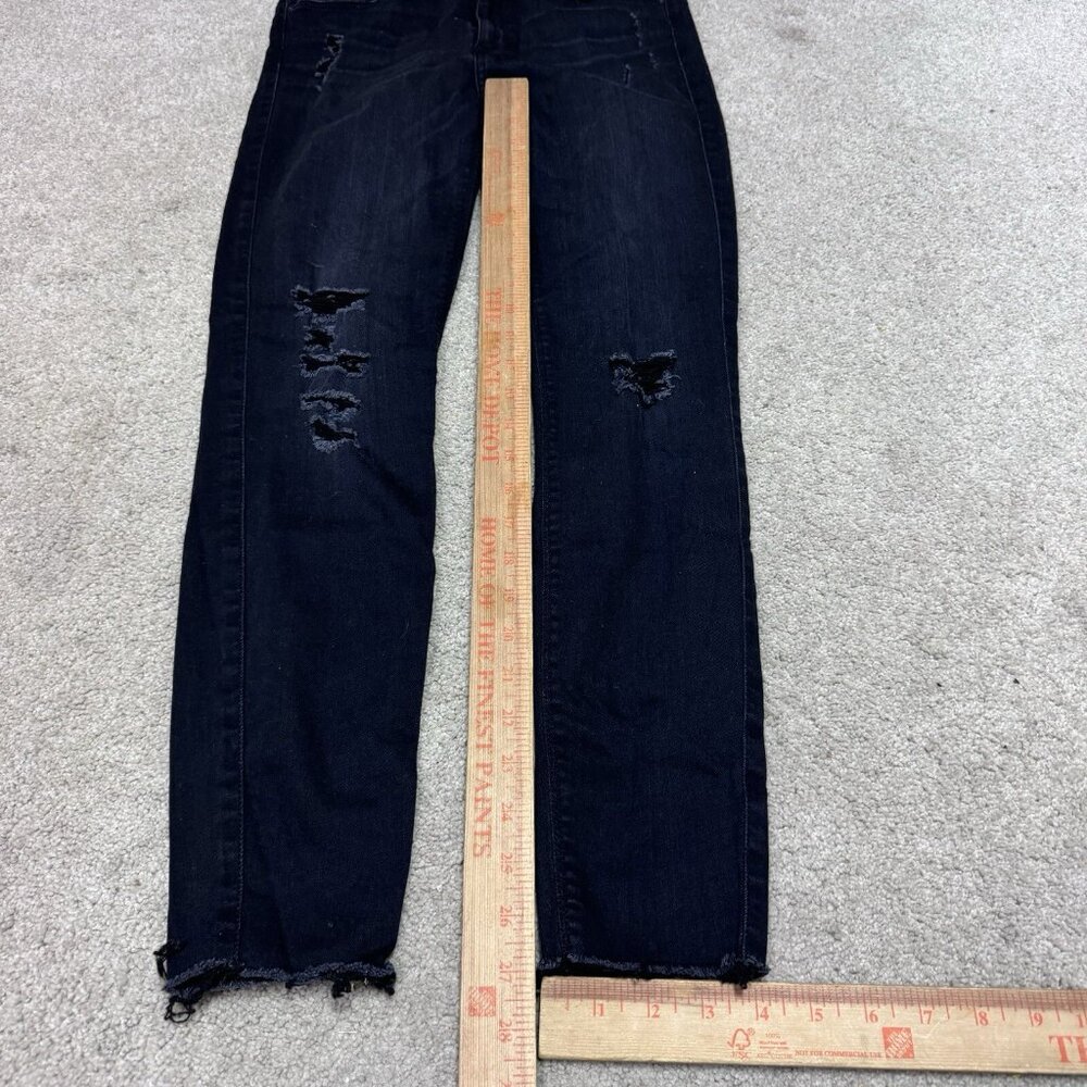 Black Orchid Jeans Women’s Black Distressed Skinny Pockets Size 28 - Picture 3 of 12